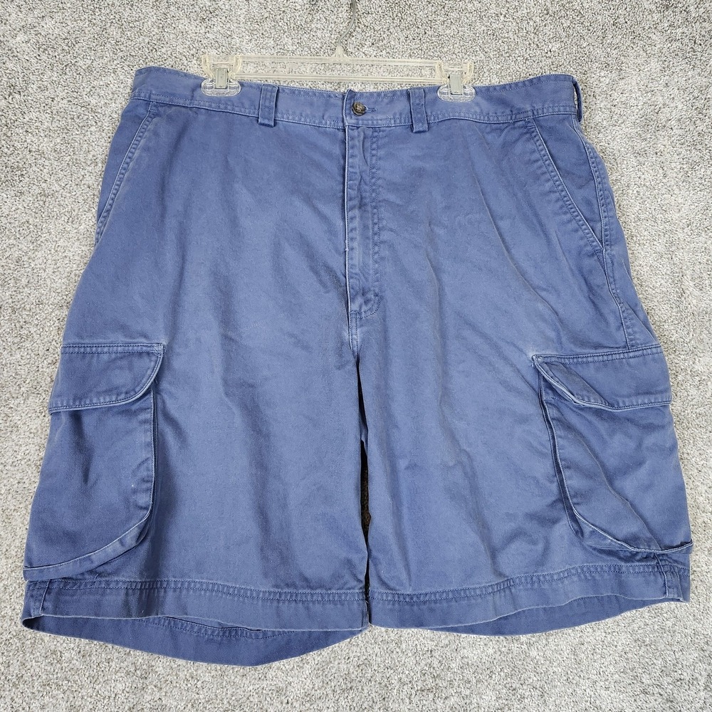Polo Ralph Lauren Shorts Mens 40 Blue Chino Cargo Flat Front Pockets Casual